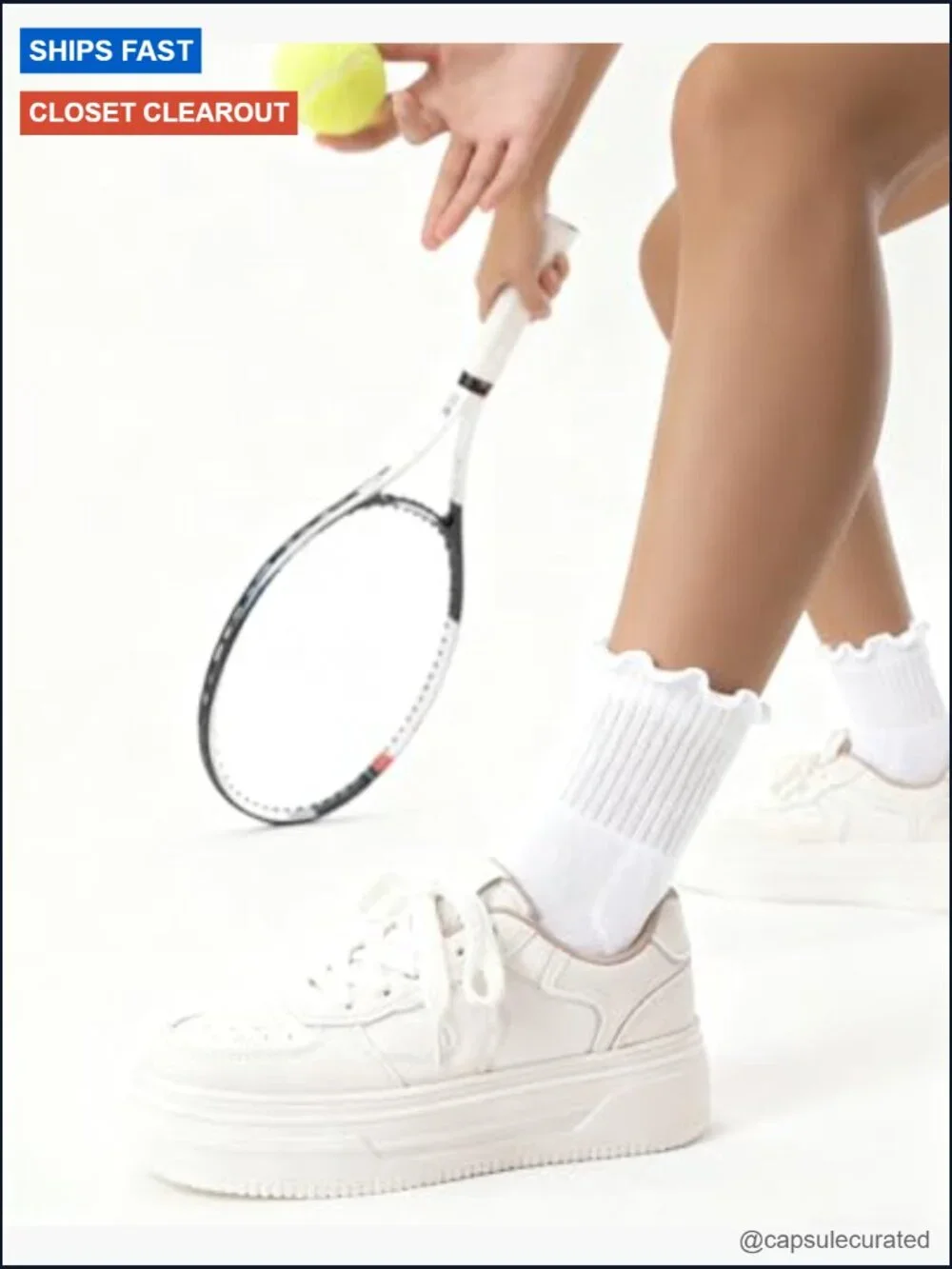 Ruffle Athletic Ankle Socks Cotton Cushioned Running Tennis Cycling Frilly Crew